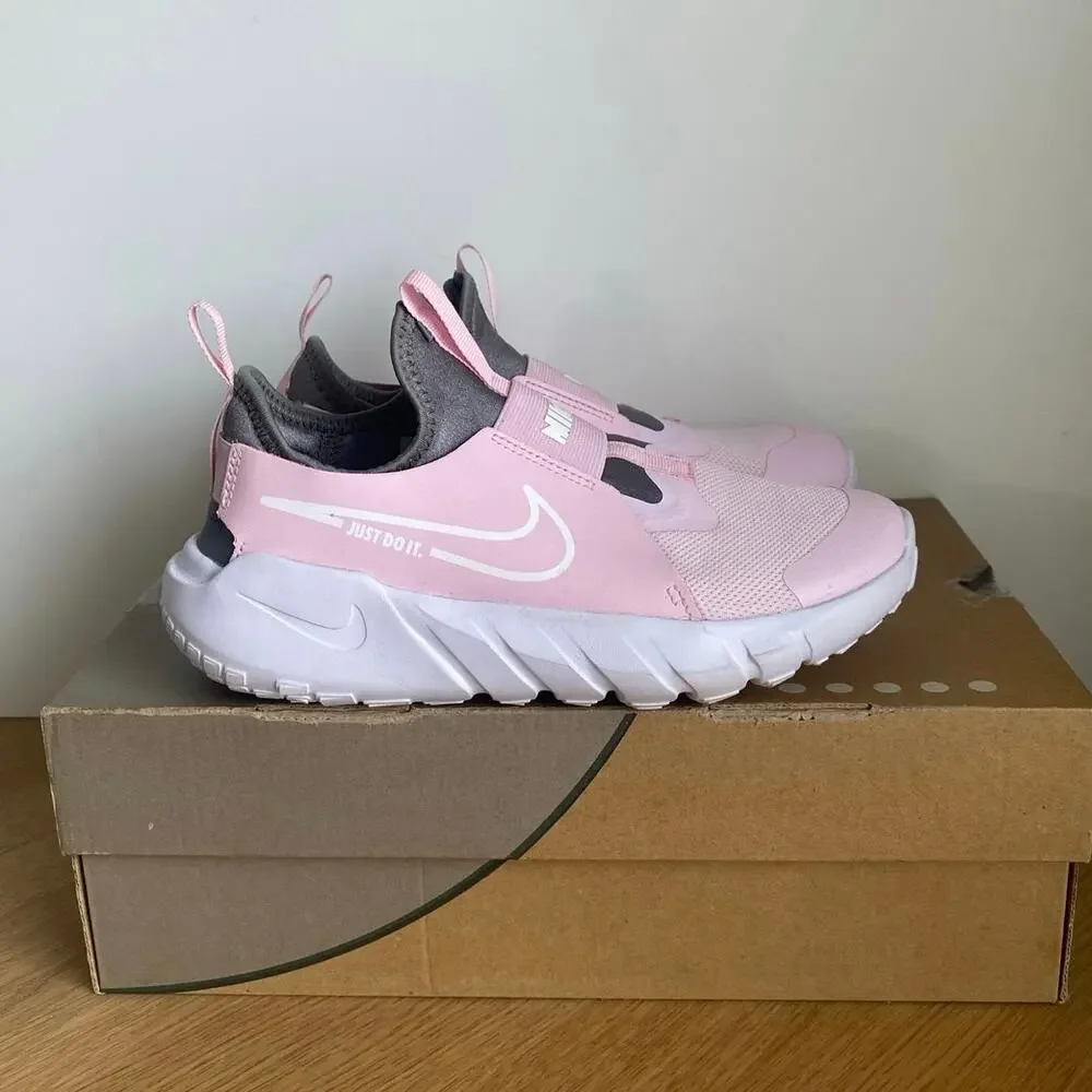 Nike Flex Runner 2 Pink/Grey Kids Sneakers- SZ 5 Y- 6.5 W
